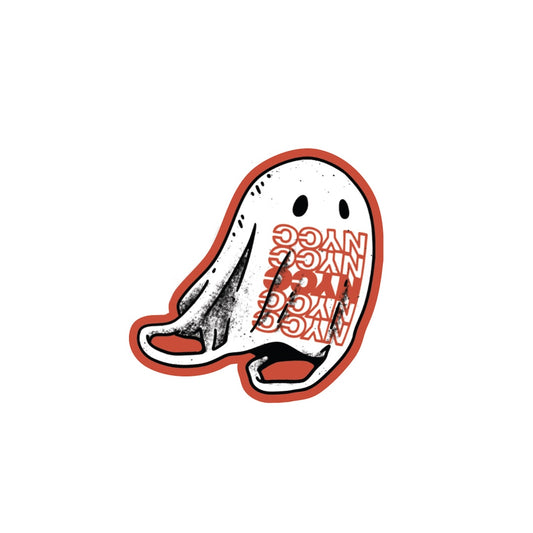 NYCC 2025 Plastic Bag Ghost Sticker [shipping included]